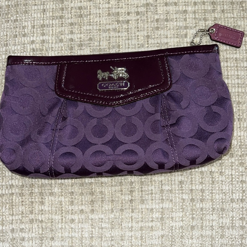 Authentic Coach Clutch with Logo
